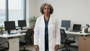 Female Addiction Psychiatrist Stock Photo