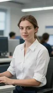 Female Aeronautical Engineer Professional Stock Photo