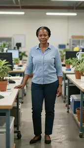Female Agricultural Engineers Portrait Stock Photo