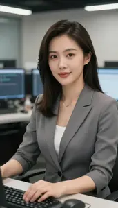 Female Announcers And Djs Portrait Stock Photo