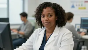 Female Astrophysicist Professional Stock Image