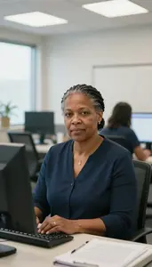 Female Certified Professional Ergonomist Professional Stock Image