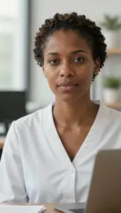 Female Certified Genetic Counselor Portrait Stock Photo