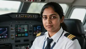 Female Charter Pilot Air Transport Pilot Certificate Required Stock Photo