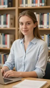Female Children S Librarian Professional Stock Image