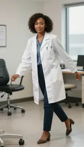 Female Chiropractic Doctor Portrait Stock Photo