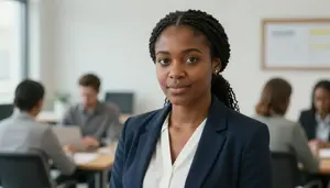 Female Contemporary English Literature Professor Professional Stock Photo