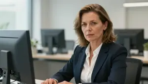 Female Defense Attorney Professional Stock Image