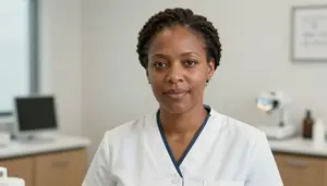 Female Dental Receptionist Stock Photo
