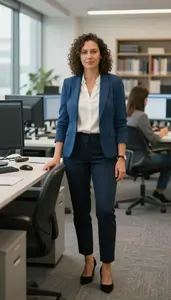 Female Electronic Resources Librarian Portrait Stock Photo