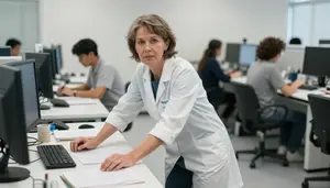 Female Feed Research Technician Portrait Stock Photo