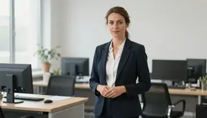 Female Legal Administrative Assistant Stock Photo