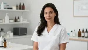 Female Medical Esthetician Portrait Stock Photo