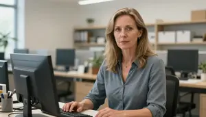 Female Museum Archivist Professional Stock Photo