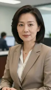 Female News Reporter Professional Stock Photo