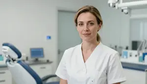 Female Pediatric Dentist Professional Stock Photo
