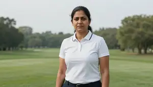 Female Professional Golfer Professional Stock Photo