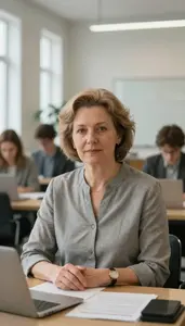 Female Russian History Professor Stock Photo