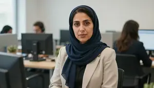 Female Timber Management Professor Portrait Stock Photo