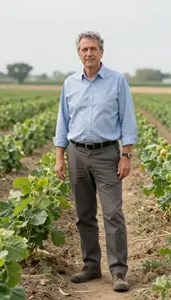 Male Agricultural Research Director Portrait Stock Photo