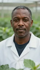 Male Agronomist Portrait Stock Photo