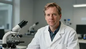 Male Astrophysicist Portrait Stock Photo