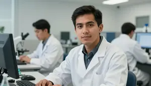 Male Atmospheric Scientists Including Meteorologists Stock Photo