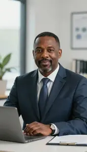 Male Certified Legal Secretary Specialist Portrait Stock Photo
