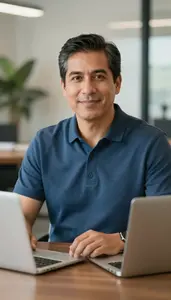 Male Commercial Credit Reviewer Portrait Stock Photo