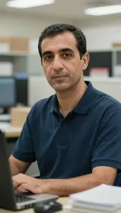 Male Commodities Clerk Portrait Stock Photo