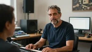 Male Composer Stock Photo