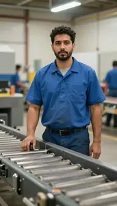 Male Conveyor Tender Stock Photo