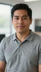 Male Credit Counselor Portrait Stock Photo