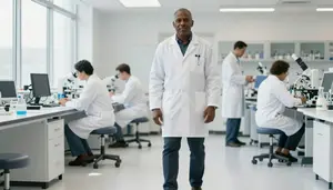Male Epidemiologists Stock Photo