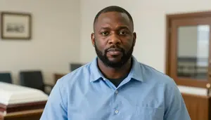 Male Funeral Home Manager Stock Photo