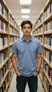 Male Government Documents Librarian Portrait Stock Photo