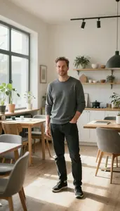 Male Interior Decorator Stock Photo