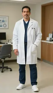 Male Interventional Cardiologist Professional Stock Image