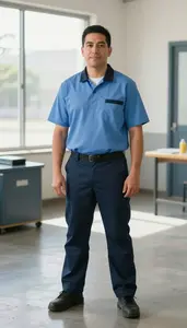 Male Janitor Stock Photo
