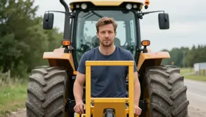 Male Log Grader Portrait Stock Photo