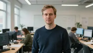 Male Mathematical Physicist Professional Stock Image