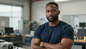 Male Mechanical Maintenance Instructor Portrait Stock Photo