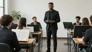 Male Orchestra Director Professional Stock Photo