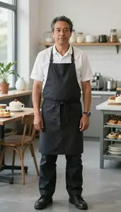 Male Pastry Finisher Stock Photo