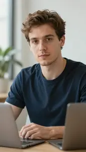 Male Poet Professional Stock Photo