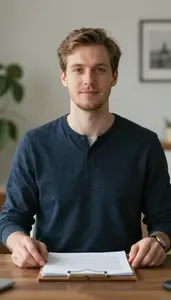 Male Pollster Portrait Stock Photo