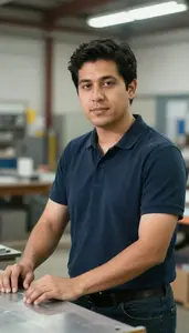 Male Sheet Metal Former Portrait Stock Photo
