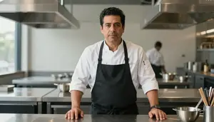 Male Sous Chef Professional Stock Photo