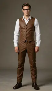 Striking Man In Nerd Costume