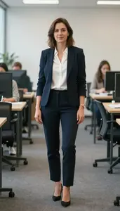 Female Career Technical Counselor Stock Photo